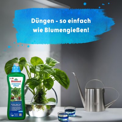 Blusana Flüssig Dünger Hydroponik 1 l Flasche