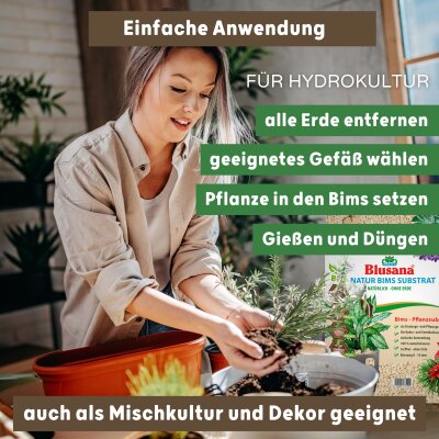 Blusana Bims Pflanzsubstrat Körnung 8-16 mm