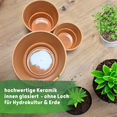 Siena Terrakotta Blumentopf Keramik