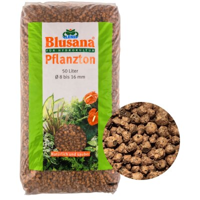 Blusana Pflanzton Körnung 8-16 mm 50 l Sack