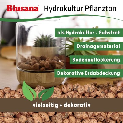 Blusana Pflanzton Körnung 8-16 mm 50 l Sack